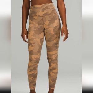 Lululemon Align High-Rise Pant 25"Heritage 365 Camo Beige Multi Size 10